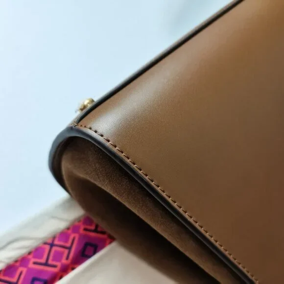 Tory Burch Eleanor Spazzolato Satchel Bag - Picture 12 of 13